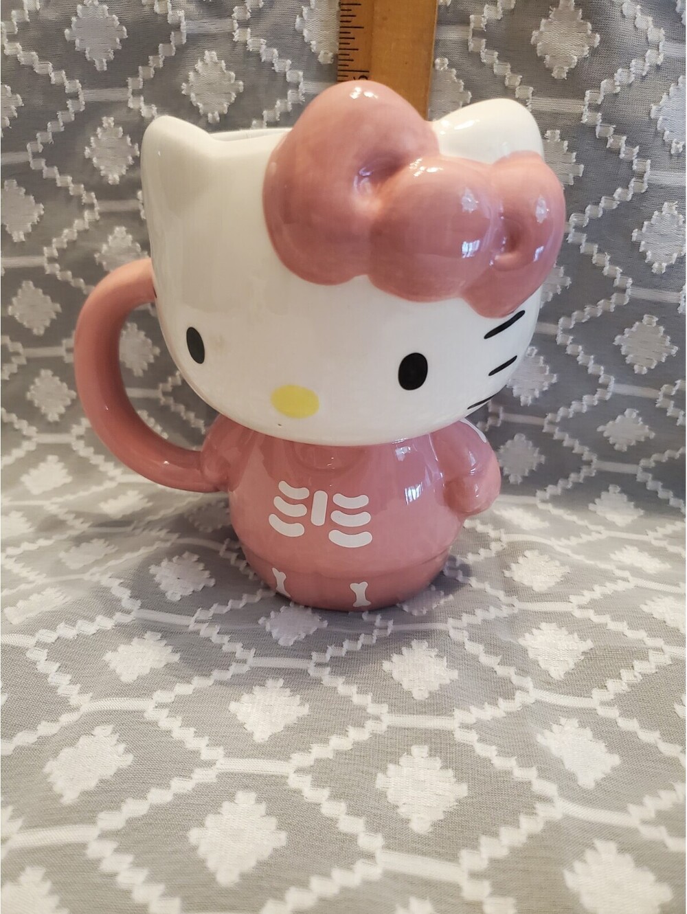 Pink Hello Kitty Skeleton Mug